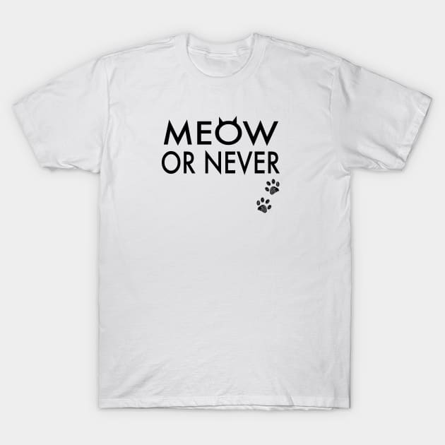 Meow or never T-Shirt by GULSENGUNEL